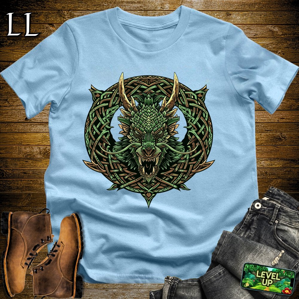 Dragon Wreath Softstyle Tee - Light Blue - LegacyLayers