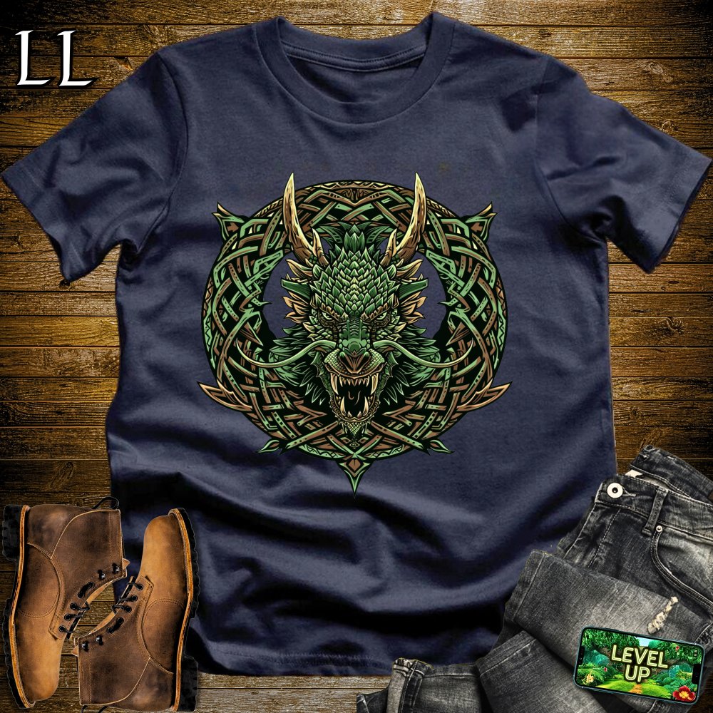 Dragon Wreath Softstyle Tee - Navy - LegacyLayers