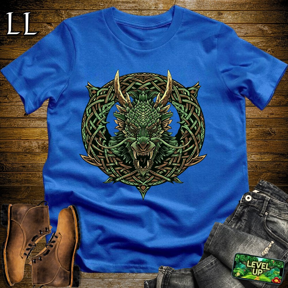 Dragon Wreath Softstyle Tee - Royal - LegacyLayers