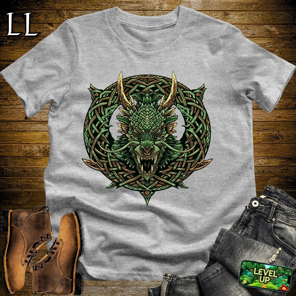 Dragon Wreath Softstyle Tee - Sport Grey - LegacyLayers