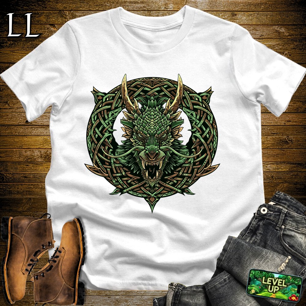 Dragon Wreath Softstyle Tee - White - LegacyLayers