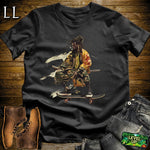 African DreadLocks Skateboard Samurai Black | African Warrior Tee
