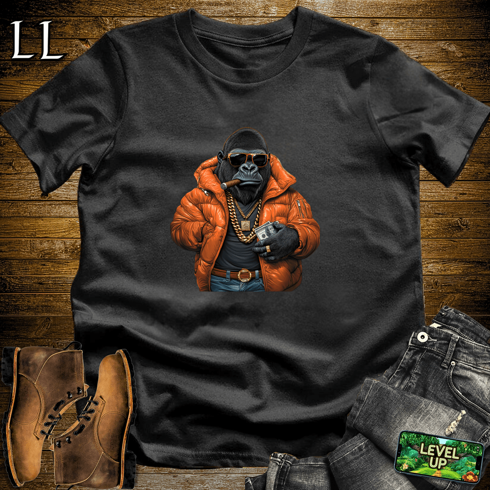 Drip Lord Cigar Gorilla Black | Gorilla Graphic Tee