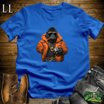 Drip Lord Cigar Gorilla Royal Blue | Gorilla Graphic Tee