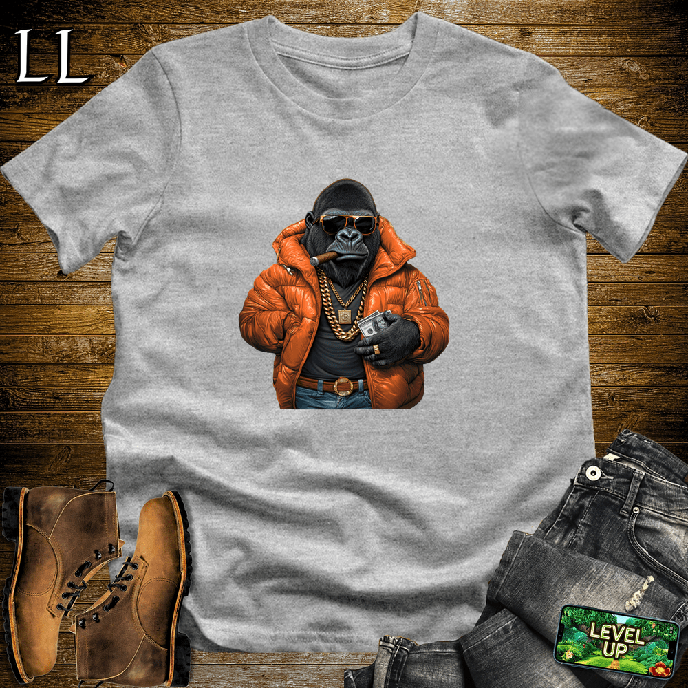 Drip Lord Cigar Gorilla Sport Grey | Gorilla Graphic Tee