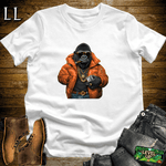 Drip Lord Cigar Gorilla White | Gorilla Graphic Tee