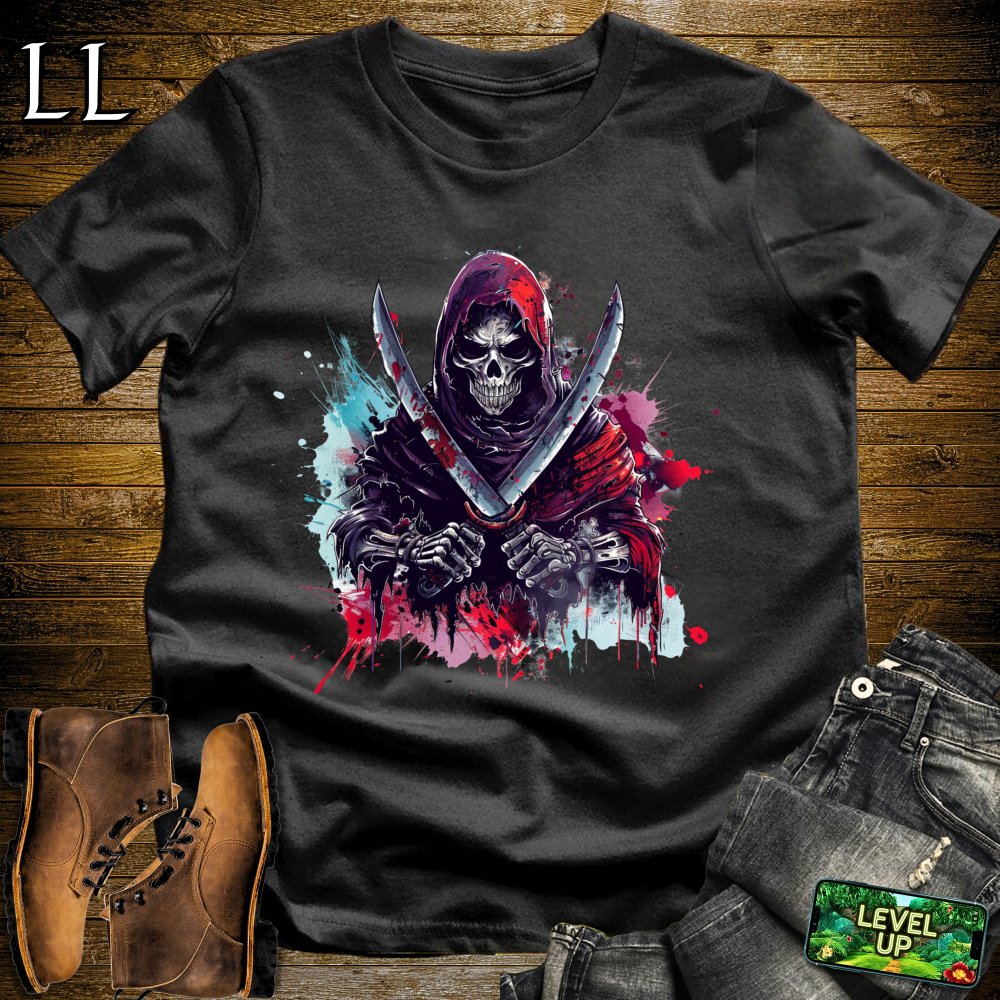 Dual Wield Grim Reaper Softstyle Tee - Black - LegacyLayers