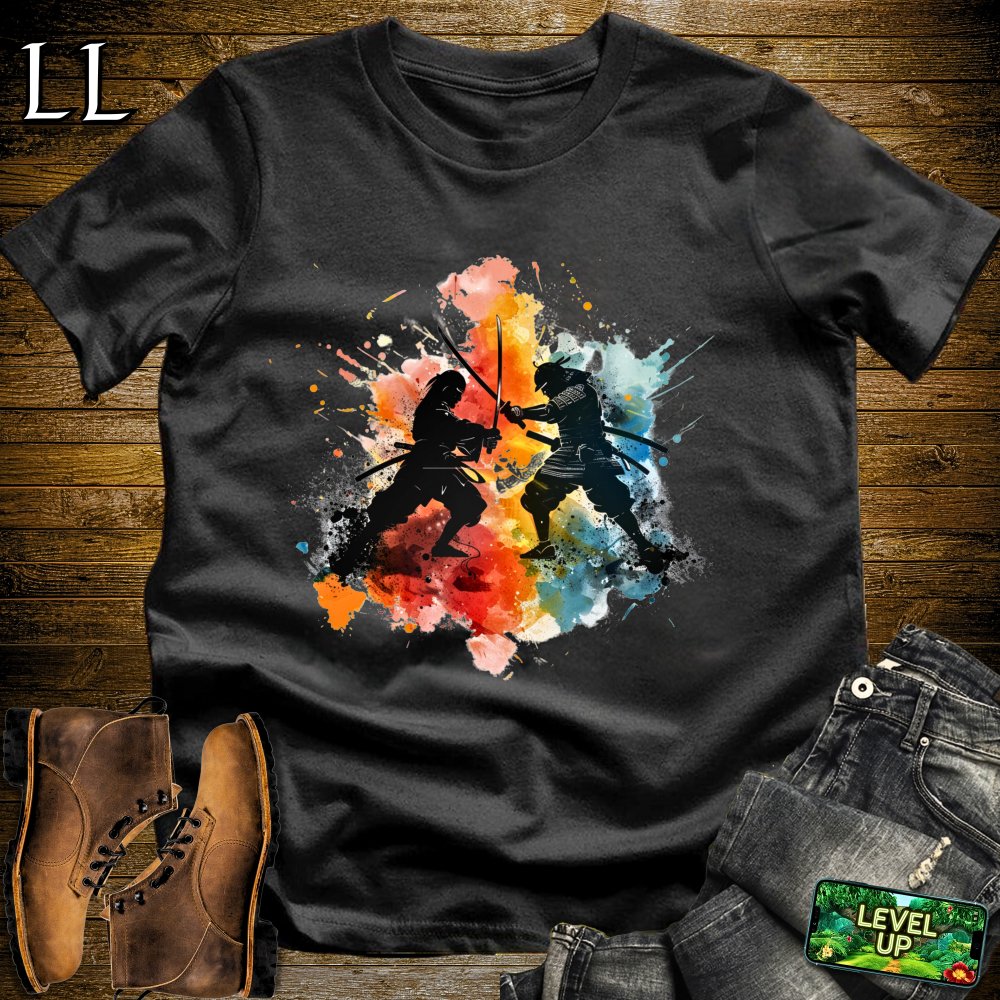 Dueling Samurai Softstyle Tee Black | Samurai Tee