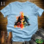 Dueling Samurai Softstyle Tee Light Blue | Samurai Tee