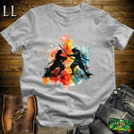 Dueling Samurai Softstyle Tee Sport Grey | Samurai Tee