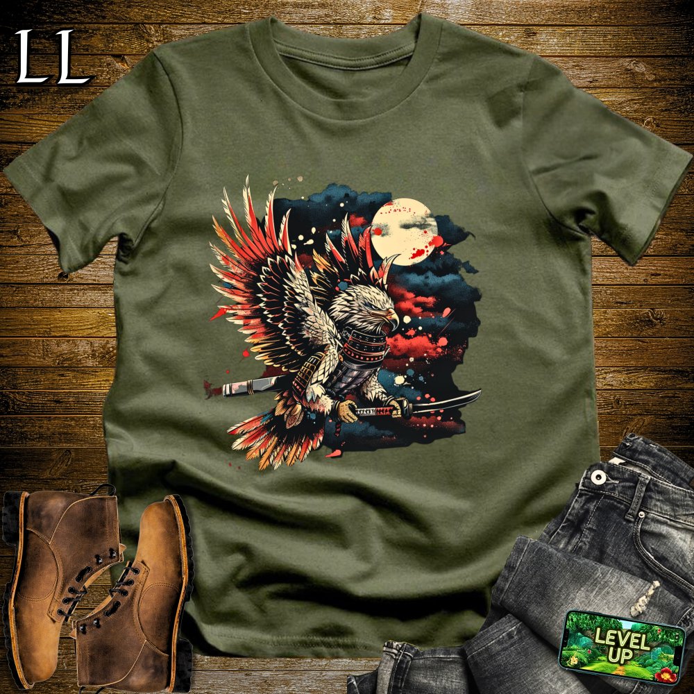 Eagle Samurai Softstyle Tee - Military Green - LegacyLayers