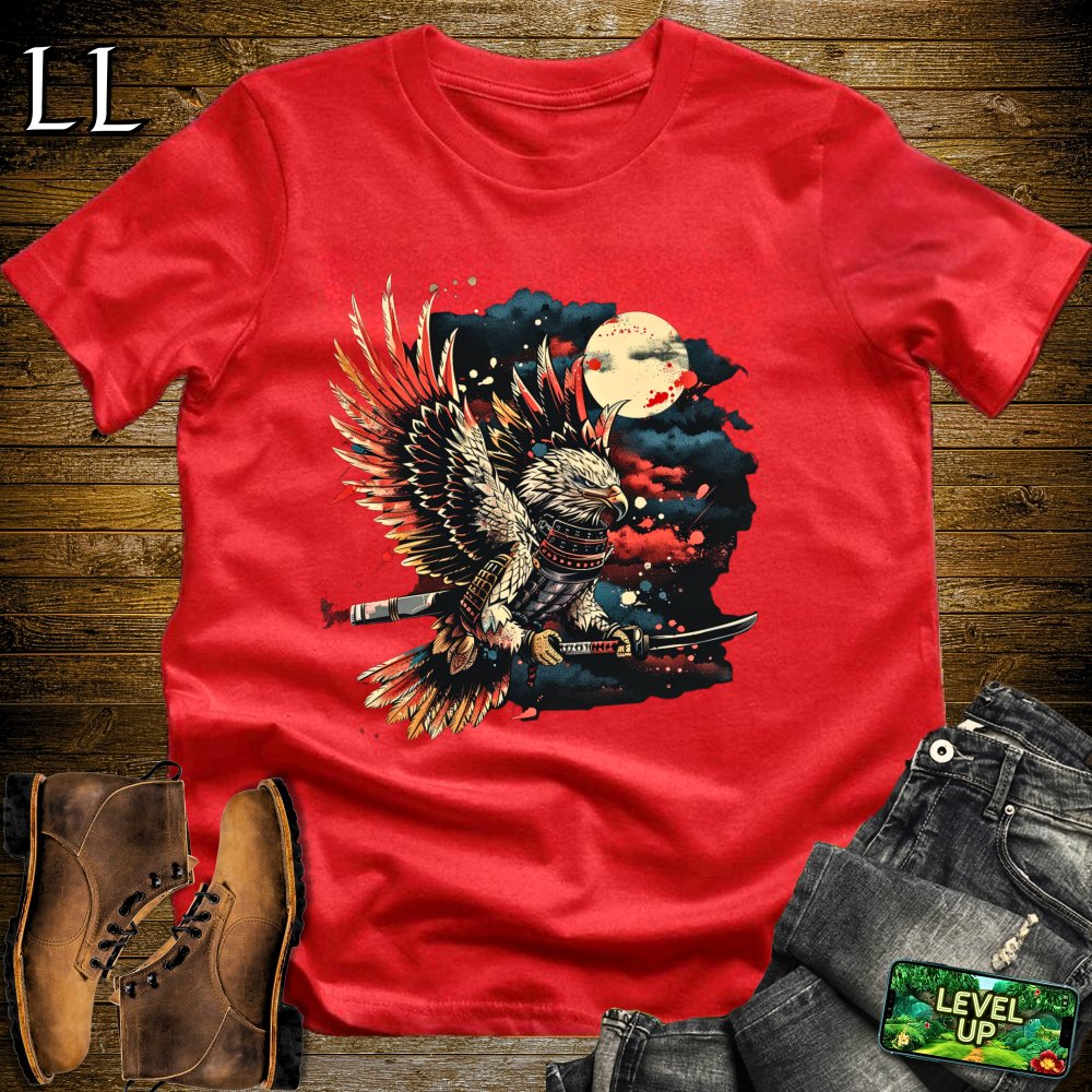 Eagle Samurai Softstyle Tee - Red - LegacyLayers