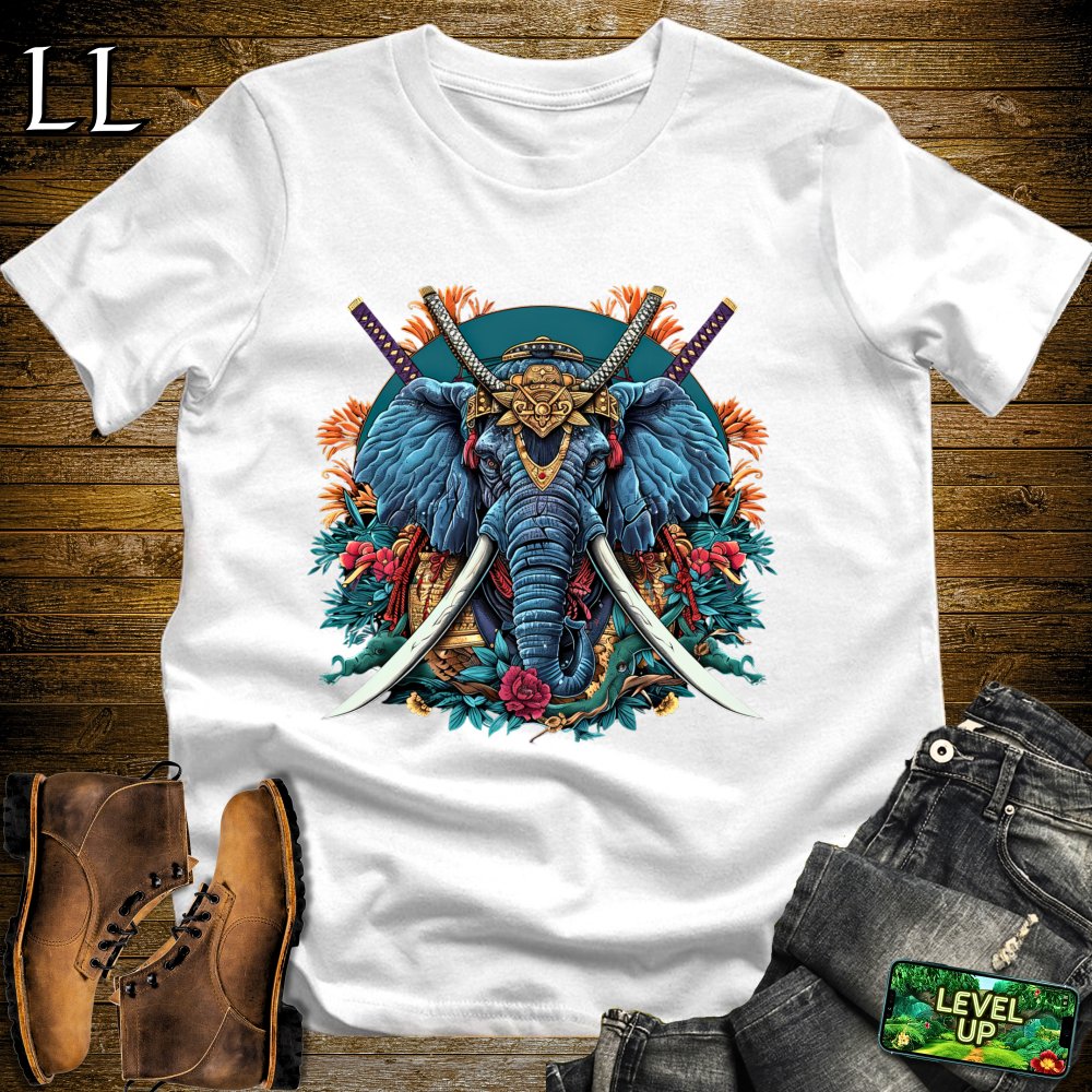 Elephant Samurai Softstyle Tee White | Samurai Tee