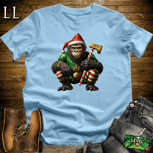 Elf Gorilla Softstyle Tee - Light Blue - LegacyLayers