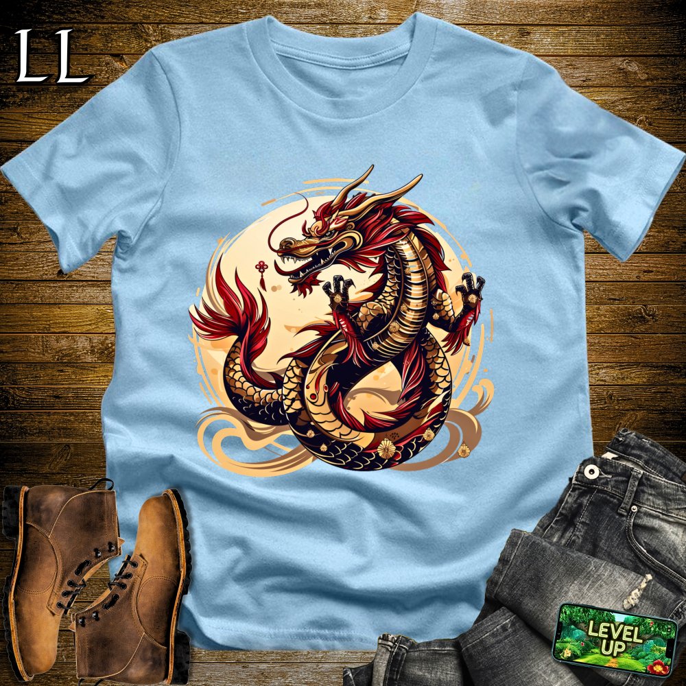 Emperor Dragon Softstyle Tee - Light Blue - LegacyLayers