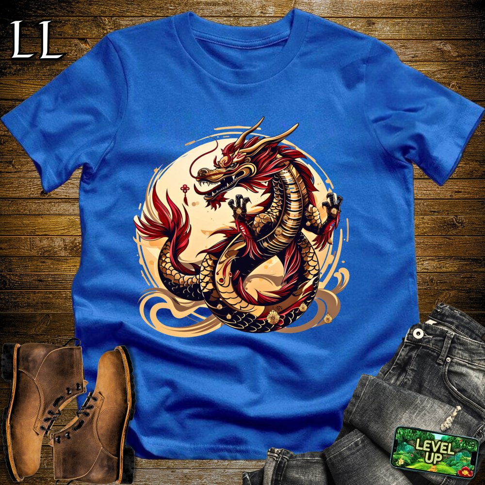 Emperor Dragon Softstyle Tee - Royal - LegacyLayers