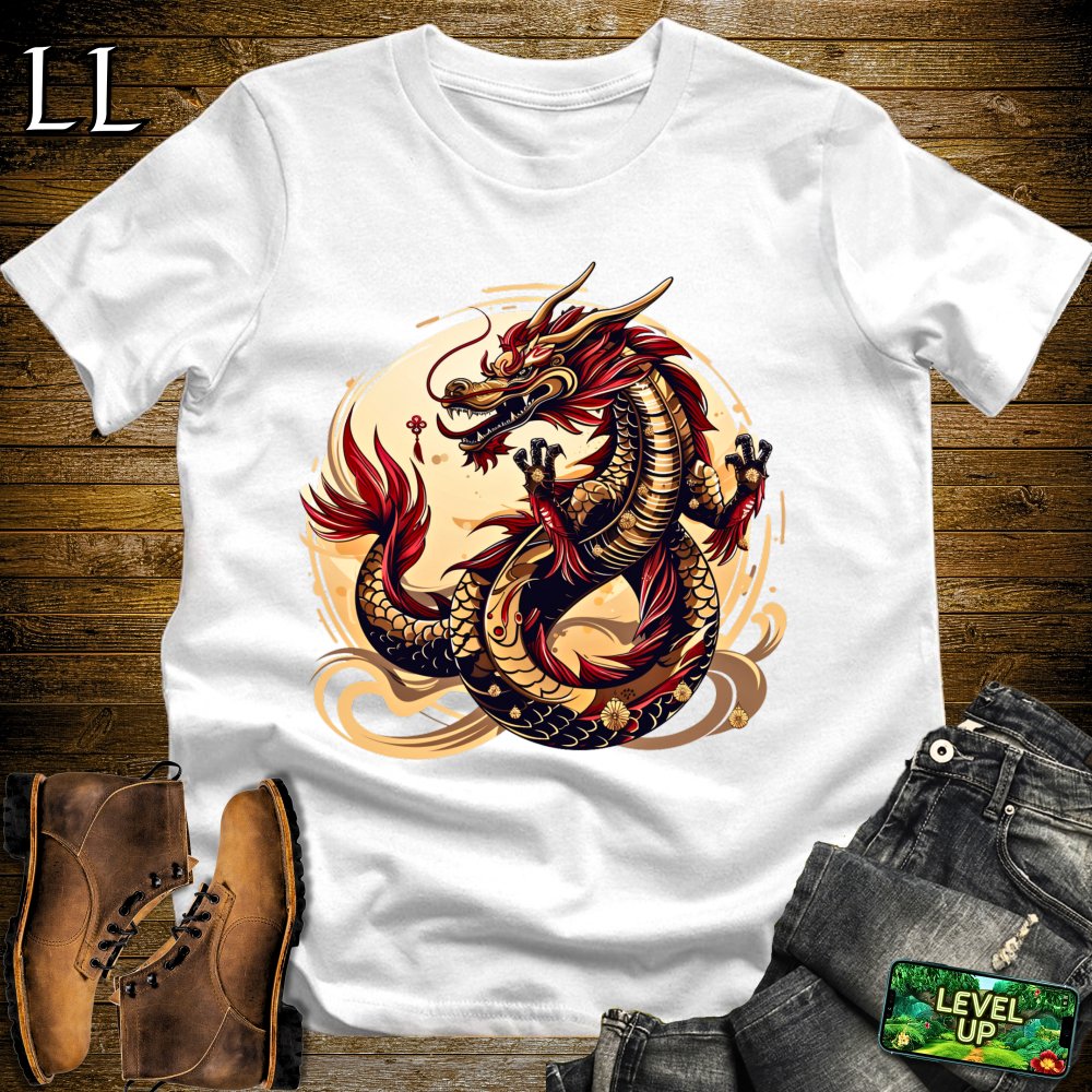 Emperor Dragon Softstyle Tee - White - LegacyLayers