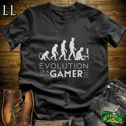 Evolution Of A Gamer Softstyle Tee - Black - LegacyLayers