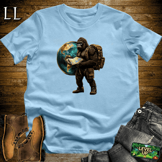 Explorer Gorilla Softstyle Tee - Light Blue - LegacyLayers