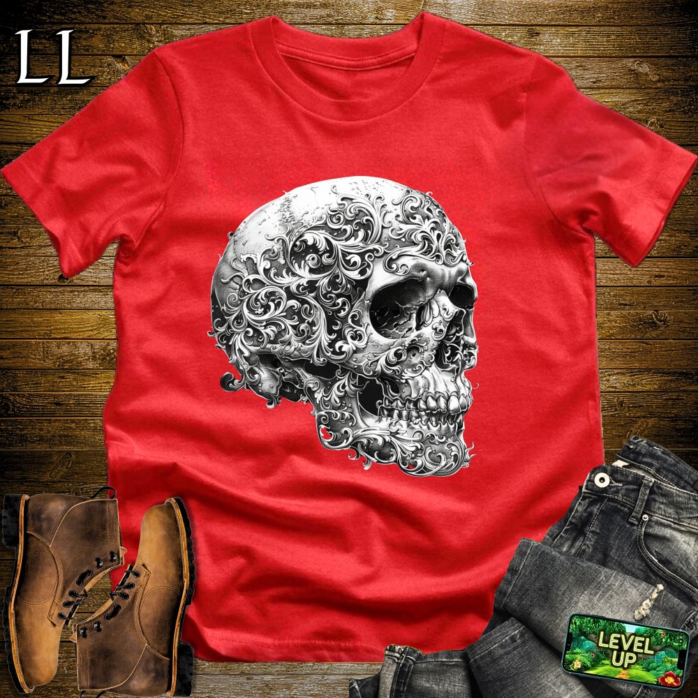 Face Of The Grim Reaper Softstyle Tee - Red - LegacyLayers