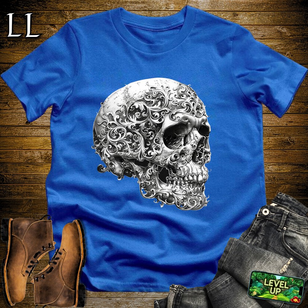 Face Of The Grim Reaper Softstyle Tee - Royal - LegacyLayers