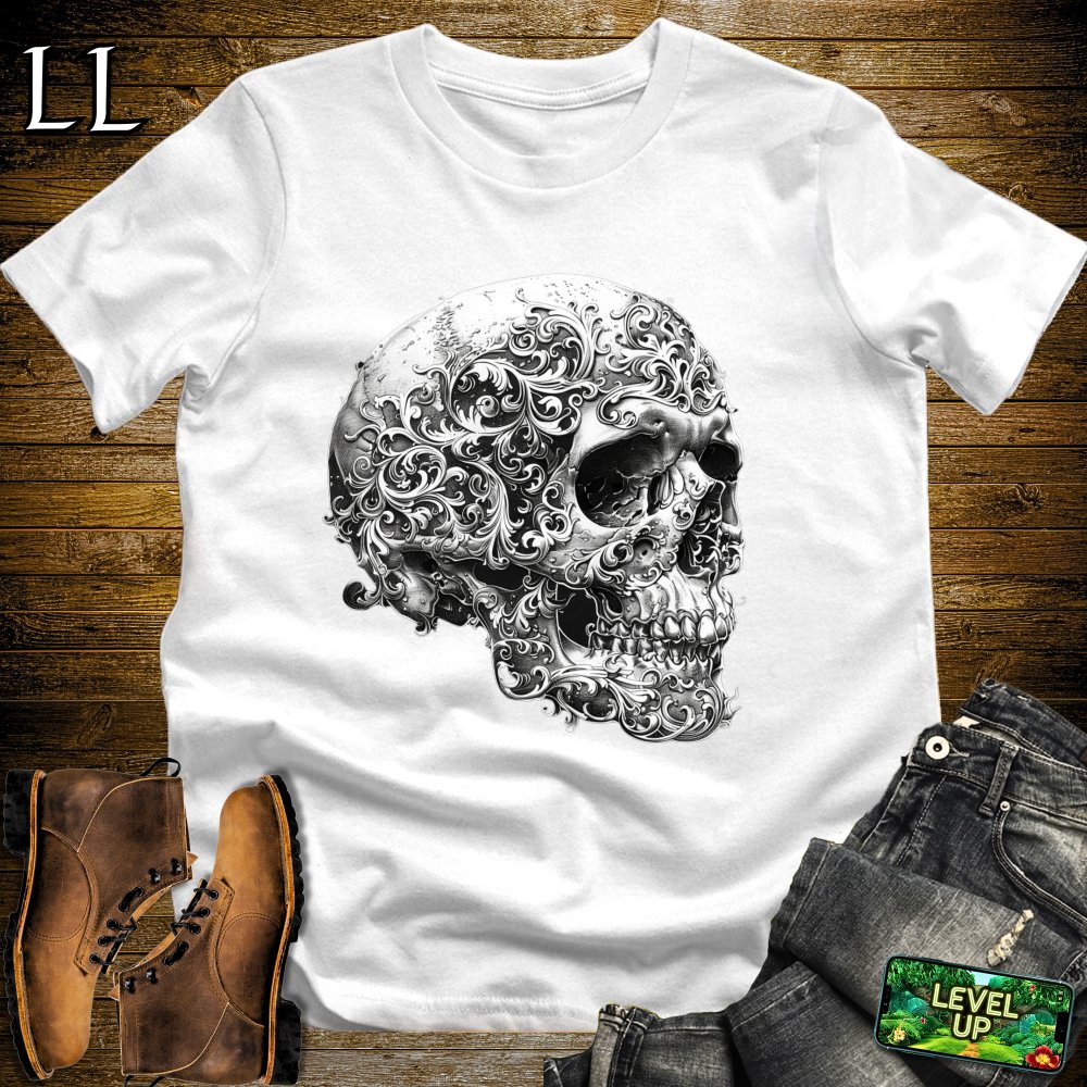 Face Of The Grim Reaper Softstyle Tee - White - LegacyLayers