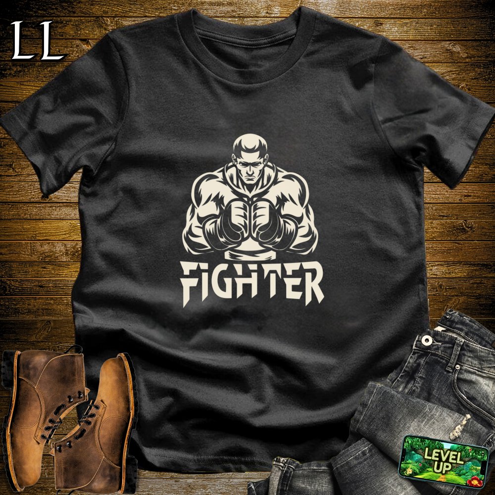 Fighter Softstyle Tee - Black - LegacyLayers