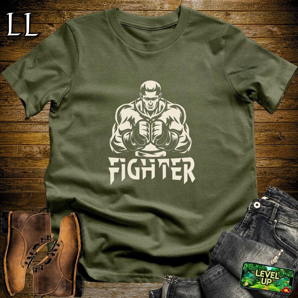 Fighter Softstyle Tee - Military Green - LegacyLayers