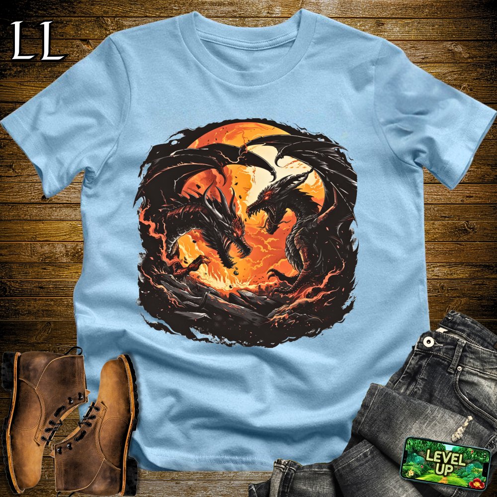 Fire Dragons Den Softstyle Tee - Light Blue - LegacyLayers