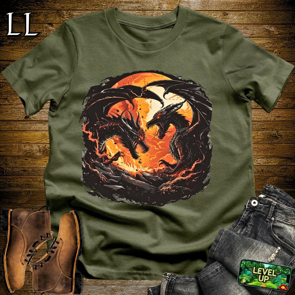 Fire Dragons Den Softstyle Tee - Military Green - LegacyLayers