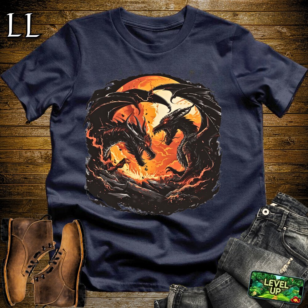 Fire Dragons Den Softstyle Tee - Navy - LegacyLayers