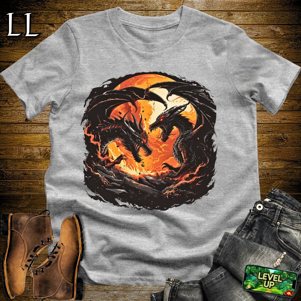 Fire Dragons Den Softstyle Tee - Sport Grey - LegacyLayers