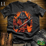Fire Gorilla Samurai White | Intense Warrior Tee