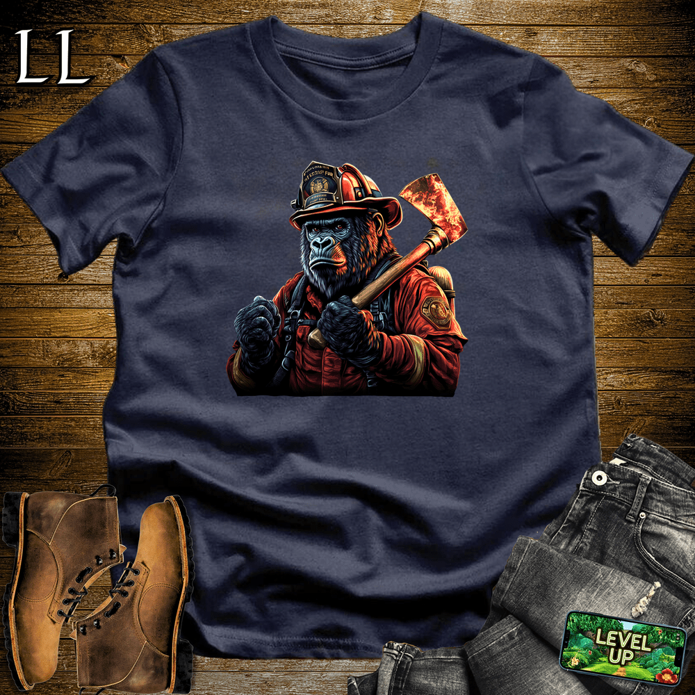 Firefighter Gorilla - Navy - LegacyLayers