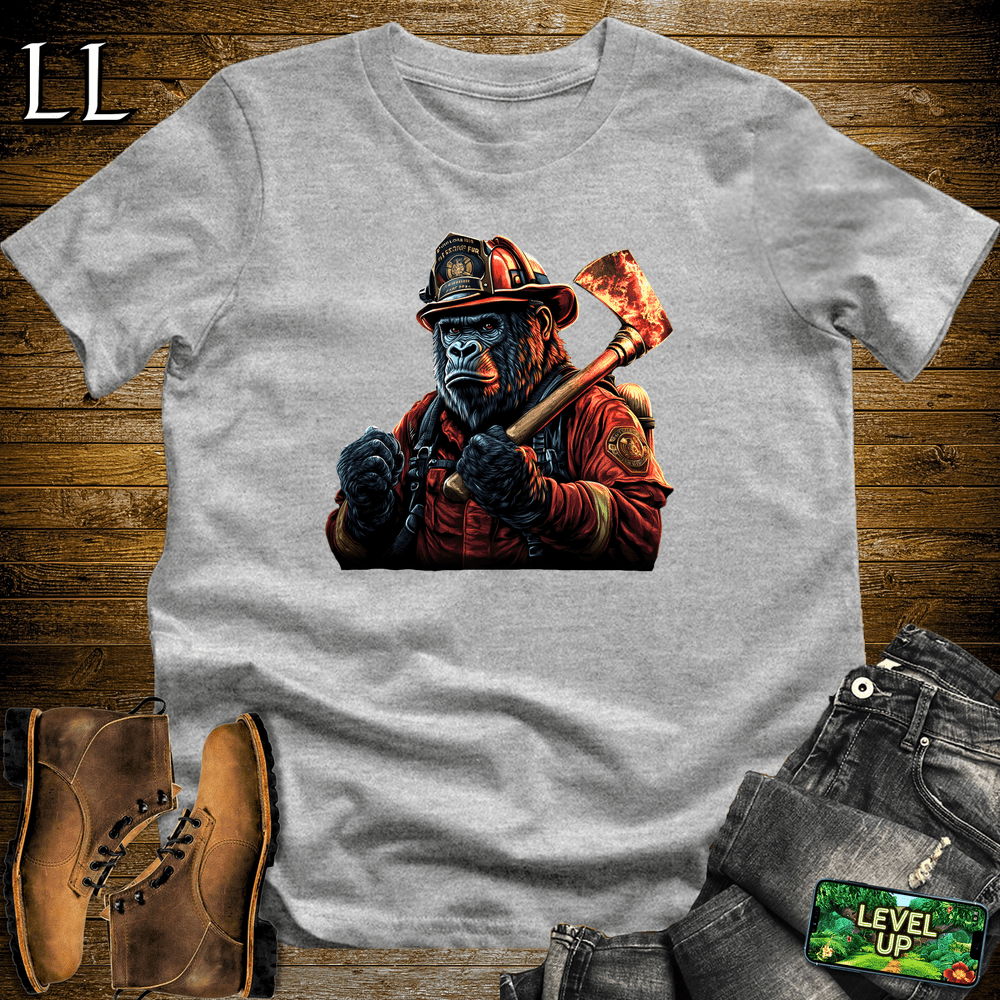 Firefighter Gorilla Sport Grey | Heroic Tee