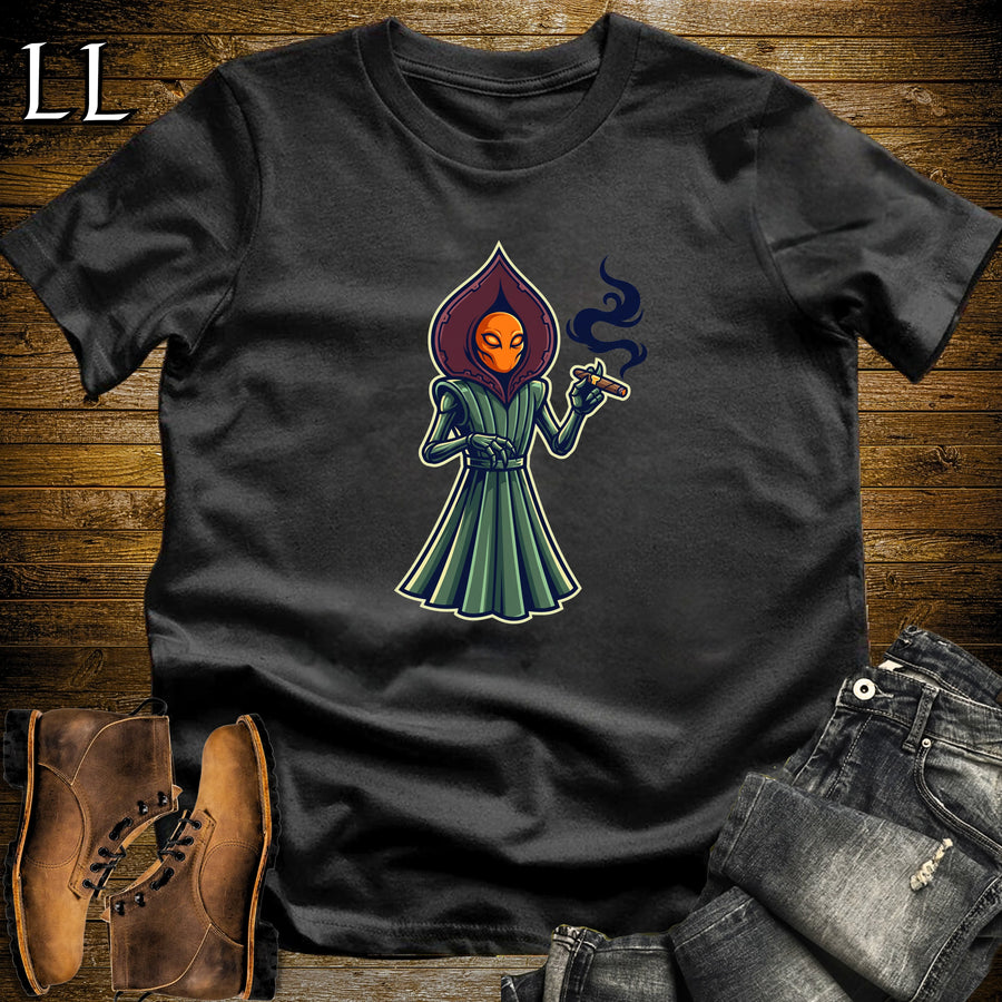 Flatwoods Monster Cigar T-Shirt Black | Flatwoods Monster Cryptid Cigar Tee