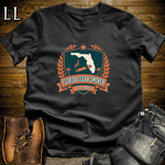 Florida Cigar Smoker Shield T-Shirt Black | Cigar Crest Gift Tee