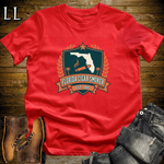 Florida Cigar Smoker Shield T-Shirt Red | Cigar Crest Gift Tee