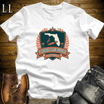 Florida Cigar Smoker Shield T-Shirt White | Cigar Crest Gift Tee