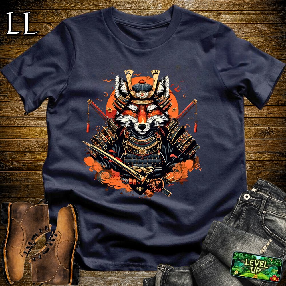 Fox Samurai Softstyle Tee - Navy - LegacyLayers