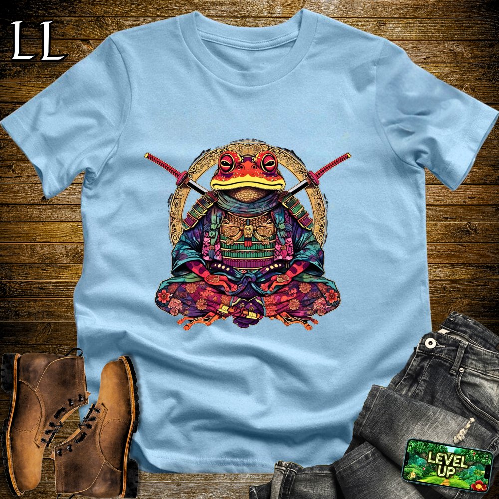 Frog Samurai Softstyle Tee - Light Blue - LegacyLayers