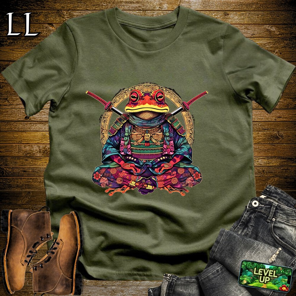 Frog Samurai Softstyle Tee - Military Green - LegacyLayers