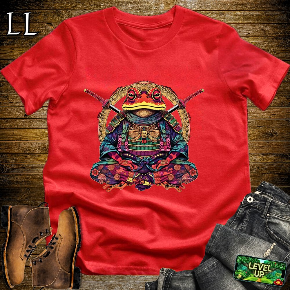 Frog Samurai Softstyle Tee - Red - LegacyLayers