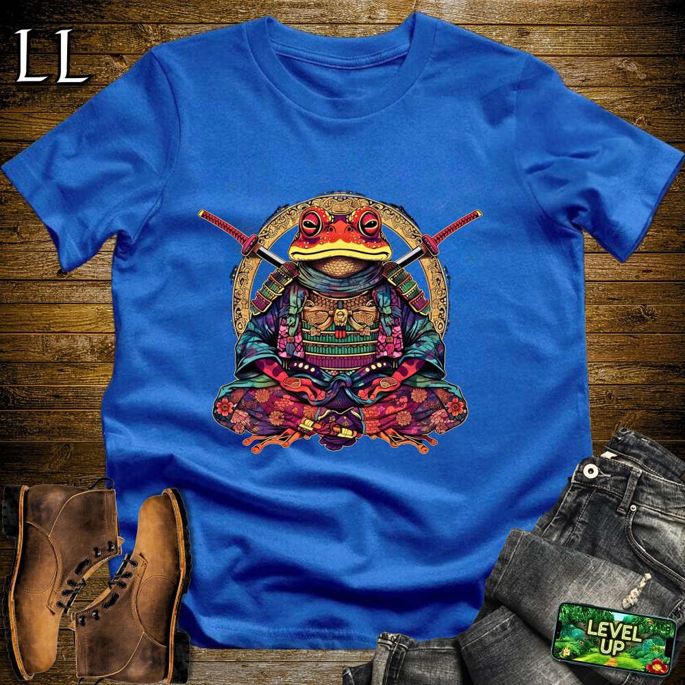 Frog Samurai Softstyle Tee - Royal - LegacyLayers