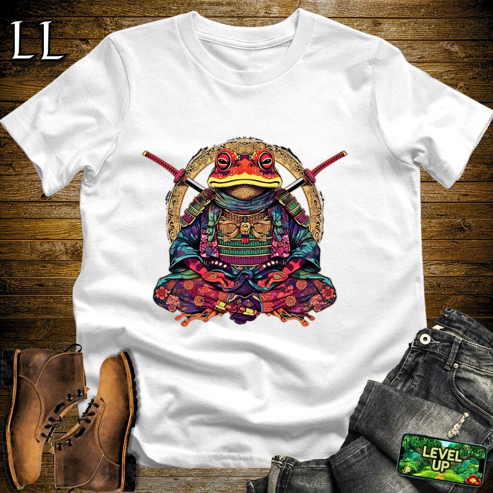 Frog Samurai Softstyle Tee - White - LegacyLayers