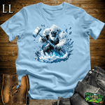 Frozen Gorilla Softstyle Tee Light Blue | Ice Lover Shirt