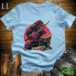 Fruit Monkey Samurai Black | Playful Warrior Tee