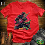 Fruit Monkey Samurai Royal Blue | Playful Warrior Tee