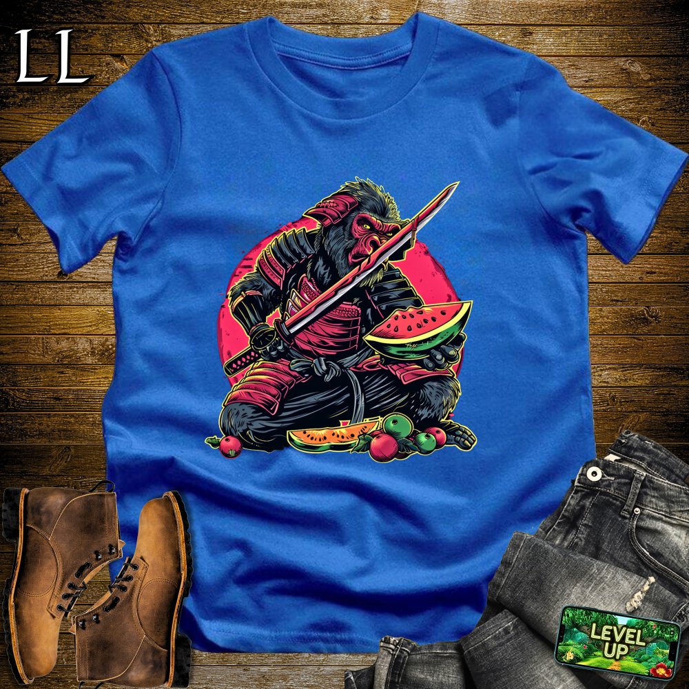 Fruit Monkey Samurai Light Blue | Playful Warrior Tee
