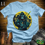 Full Moon Gorilla Samurai Black | Mystical Warrior Tee